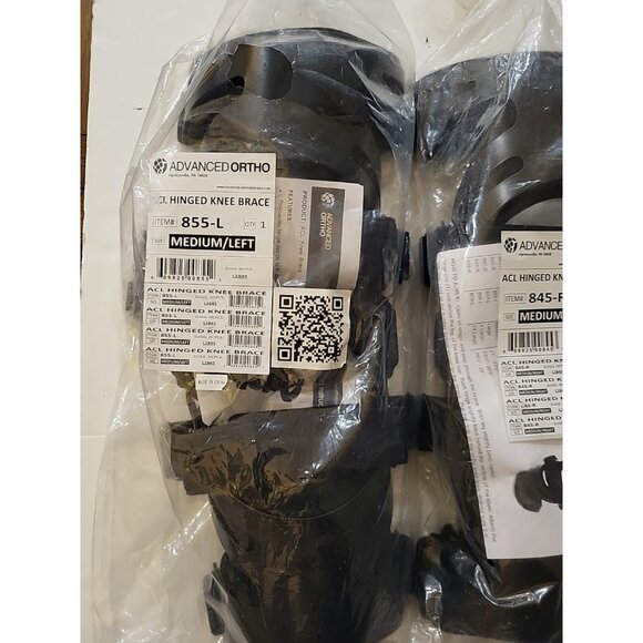 Advanced Ortho ACL Hinged Knee Brace RIGHT AND LEFT size MEDIUM NEW FACTORY NIP - Picture 2 of 6